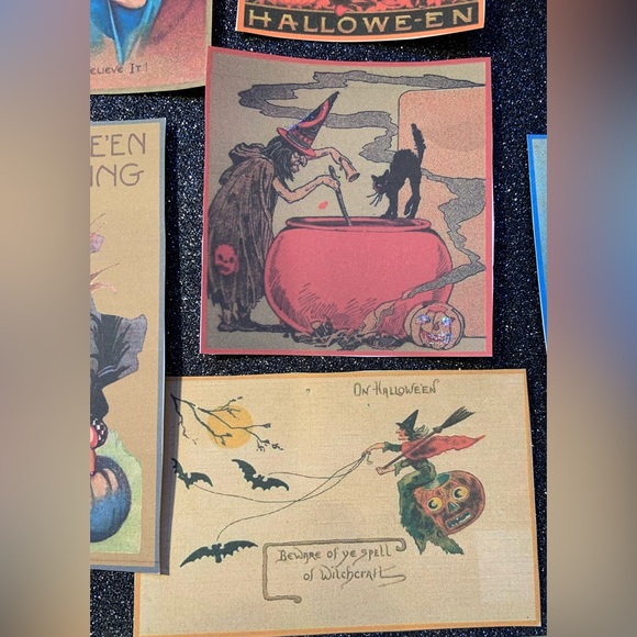 Halloween Vintage look cards/tags Set - Picture 6 of 7